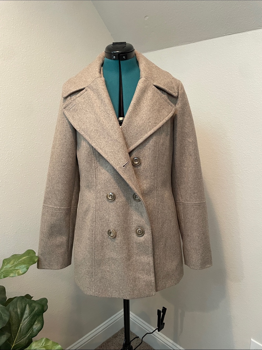 London Fog Wool blend Peacoat size M